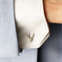 Stag Cufflinks – Silver/Gold Vermeil Plated, thumbnail 2 of 4