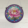 Peony Stained Glass Effect Suncatcher, thumbnail 1 of 6