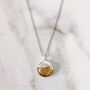 The Orb Citrine November Birthstone Necklace, Silver, thumbnail 4 of 8