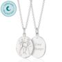 Engraved Sterling Silver Gemini Zodiac Necklace, thumbnail 1 of 7