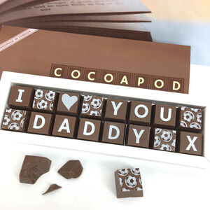 Personalised Chocolates For Dad We Love You Daddy By Cocoapod ...