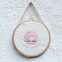 The World Is Your Oyster Embroidered Hoop, thumbnail 3 of 4