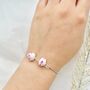 Handmade Cherry Blossom Clay Adjustable Bracelet, thumbnail 5 of 8