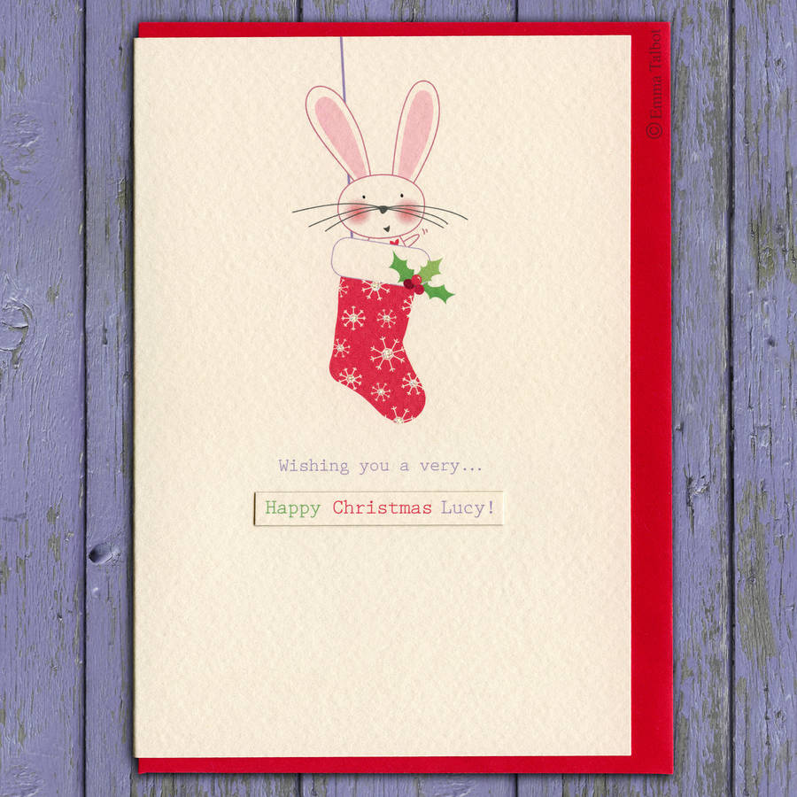 Personalised Christmas Card For Children