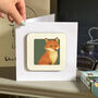 Fox Design Coaster Card, thumbnail 1 of 4