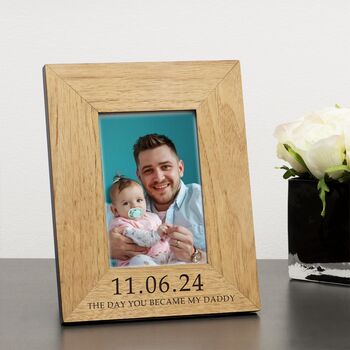 Personalised The Day You Became My Daddy Picture Frame, 3 of 4