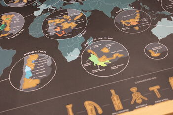 Scratch Off Wine Map World, 6 of 7