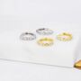 Marquise Cz Huggie Hoop In Sterling Silver, thumbnail 2 of 11