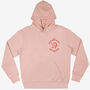 Salt Beef Bagel Graphic Hoodie In Peach, thumbnail 1 of 2