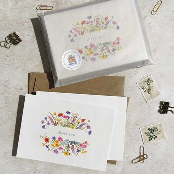 Wildflower Meadow Thank You Cards, 2 of 7