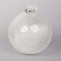 G Decor Large Glass Decoration With White Feathers, thumbnail 4 of 5