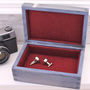 Personalised Wooden Cufflink Watch Box, thumbnail 10 of 11