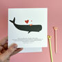 Weird Love, Anniversary Whale Card, thumbnail 3 of 6