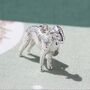 Bedlington Terrier Charm Sterling Silver, thumbnail 1 of 9