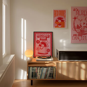 Record Fair Print | Vinyl Record Wall Art | Music Inspired Poster | Retro Mid Century Decor, 4 of 9