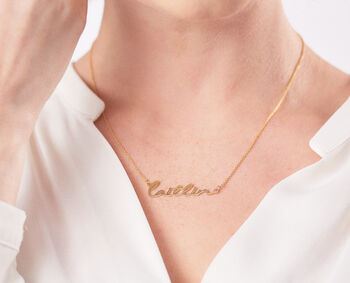 Osa Personalised Name Necklace Font Three, 2 of 10