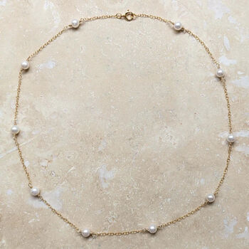 Orla Pearl And Chain Necklace, 2 of 2