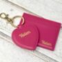 Personalised Card Holder And/Or Heart Keyring, thumbnail 4 of 9