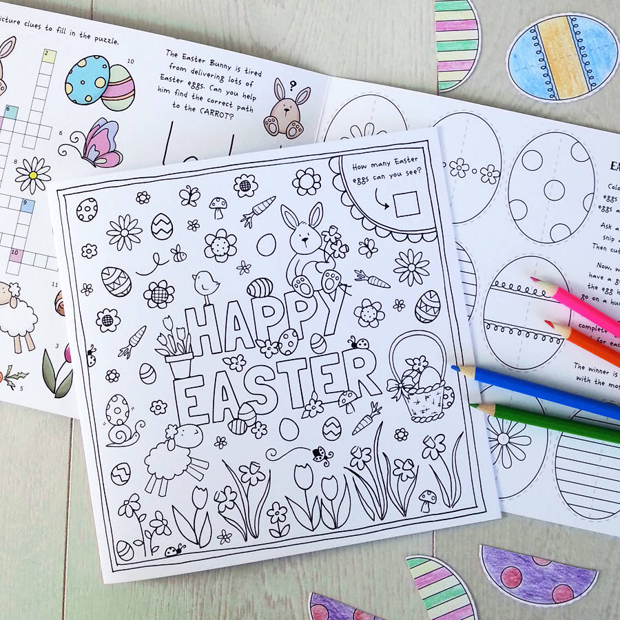 Children's Easter Activity Card, 1 of 2
