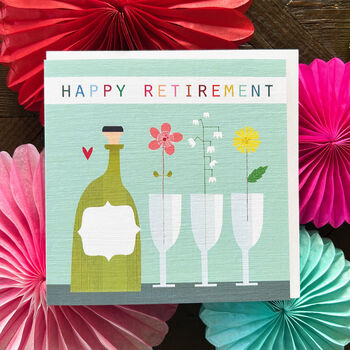 Happy Retirement Champagne Card, 3 of 5