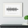 Personalised Favourite Song Sound Wave Print, thumbnail 1 of 10