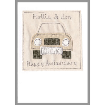 Personalised Car Wedding Or Anniversary Card, 6 of 12