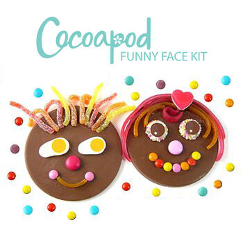 Chocolate Funny Faces Kit For Children, 4 of 11