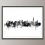 Isle Of Wight Skyline Cityscape Art Print, thumbnail 3 of 7