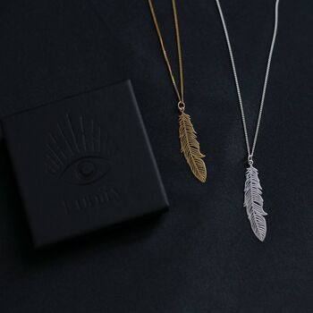 Gift For Loss, Feather Loss Necklace, 2 of 7