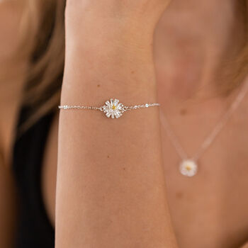 Sterling Silver Adjustable Jewellery Daisy Set, 5 of 12