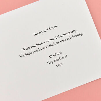 Personalised Love Hearts Pearl 30th Anniversary Card, 6 of 9