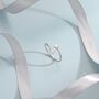 Double Star Open Ring In Sterling Silver, thumbnail 2 of 10
