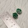 Green Aventurine Sterling Silver Earrings, thumbnail 2 of 6
