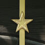Luxury Gold Star Christmas Wreath Hanger, thumbnail 3 of 3