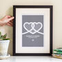 Personalised Contemporary Wedding Gift Print, thumbnail 1 of 7