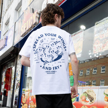 Spread Your Wings Unisex Graphic T Shirt In White, 5 of 7