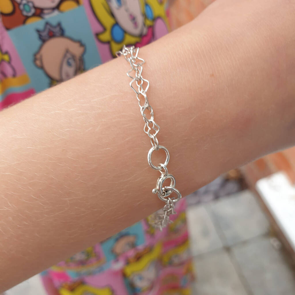 Little Girl's Elegant Silver Heart Bracelet By DavidLouis Design
