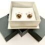 Wood And Silver Cufflinks, thumbnail 4 of 4
