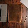 Personalised Leather Mac Book Sleeve 13 14 15 16 Inch, thumbnail 4 of 7