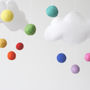 White Cloud And Rainbow Baby Mobile, thumbnail 2 of 4