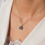18k Gold Vermeil Plated Lapis Lazuli Necklace, thumbnail 2 of 5