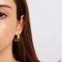 Retro 18ct Gold Plated Waterfall Hoops, thumbnail 3 of 6
