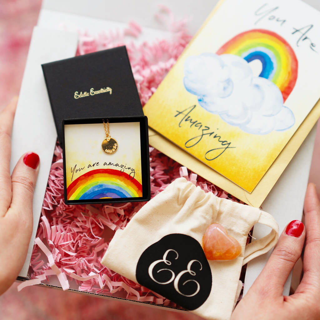 You Are Amazing! Rainbow Letterbox Gift, 1 of 8