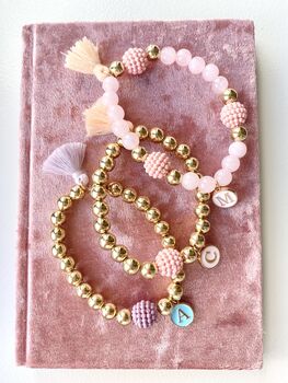 Gina Personalised Pearl Charm Bracelet, 6 of 10