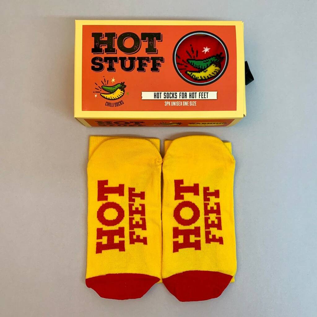 Chilli Socks Gift Set Of Three By Nest | notonthehighstreet.com