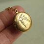 Round Engraved Personalised Locket With Photos, thumbnail 1 of 11