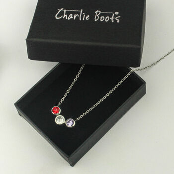 Family Birthstone And Zodiac Sign Necklace, 6 of 12