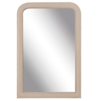 Vintage Edged Wall Mirror In Stone, 3 of 3
