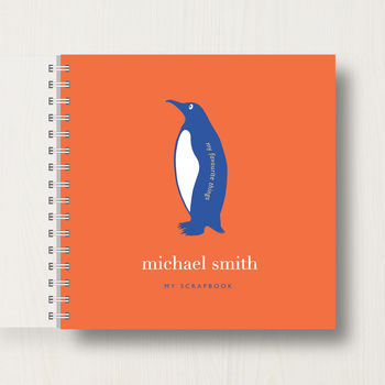 Personalised Kid's Penguin Scrapbook Or Memory Book, 7 of 9