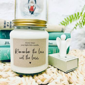 Remember The Love Bereavement Candle And Keepsake, 2 of 11